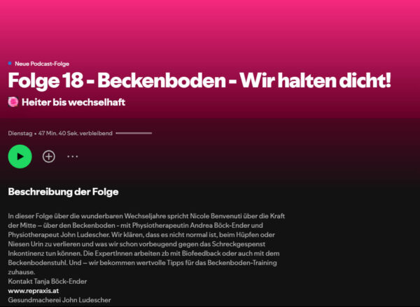 Podcast Beckenboden
